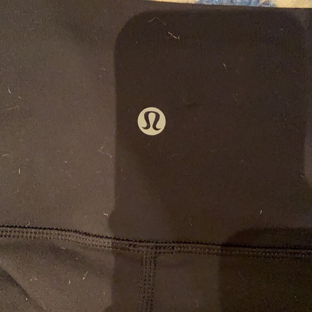Black Lululemon leggings. Size 8 - Picture 3 of 4